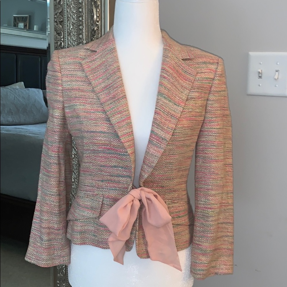 Blazer w/tie front